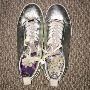 Ted Baker Silver Sneakers